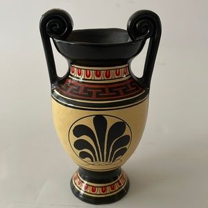 Vintage Greek Pottery Clay Vase